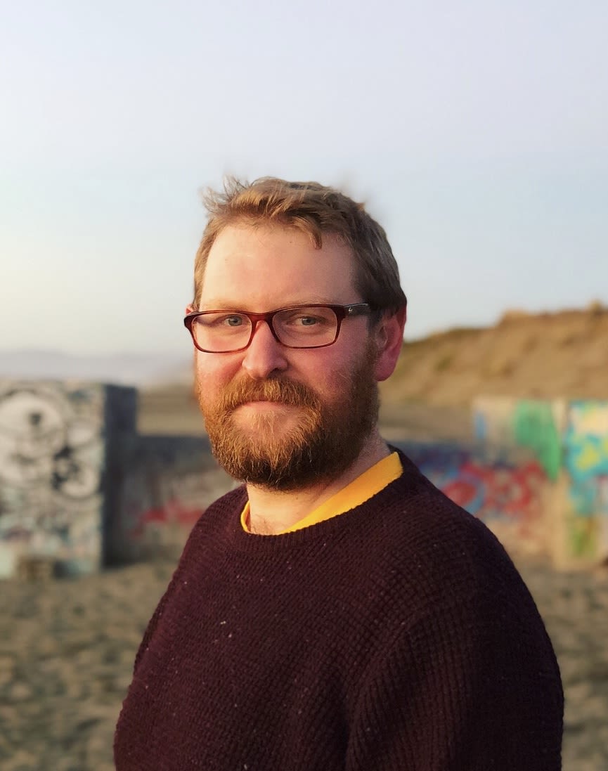 A headshot of Illtud Dunsford on his farm